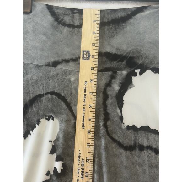 Norma Kamali Convertible Flared Skirt Dress M Black Tie Dye Off Shoulder Bandeau - Picture 5 of 16